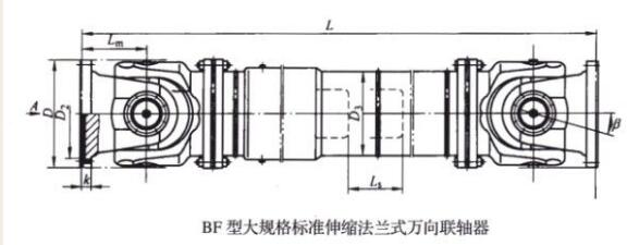 BF型大规格标准伸缩法兰式万向联轴器