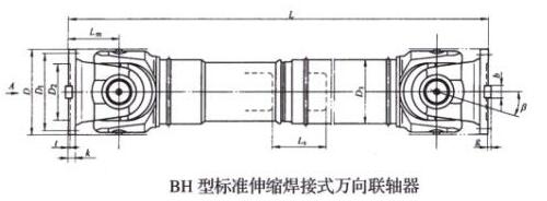 BH型标准伸缩焊接式万向联轴器